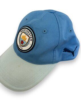 Puma Manchester City FC Snapback Cap Hat Blue Official Soccer Football One Size